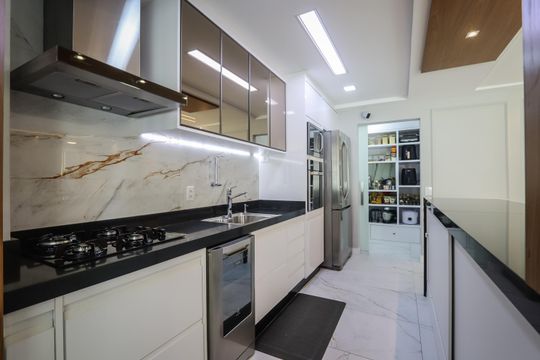 Cozinha de apartamento à venda com 3 quartos, 109m² em Vila Andrade, São Paulo