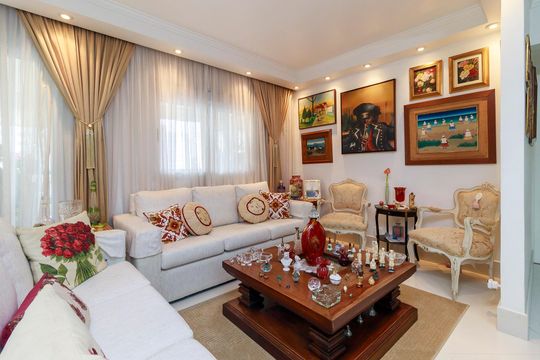 Sala de apartamento à venda com 3 quartos, 144m² em Campo Belo, São Paulo