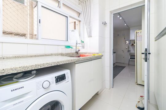Área de Serviço de apartamento à venda com 3 quartos, 144m² em Campo Belo, São Paulo
