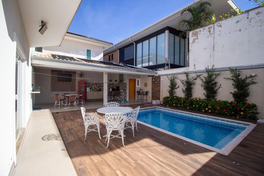 Piscina de casa de condomínio para alugar com 3 quartos, 331m² em Jardim Vera Cruz, Sorocaba