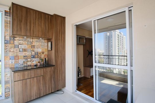 Varanda de apartamento à venda com 2 quartos, 68m² em Tatuapé, São Paulo