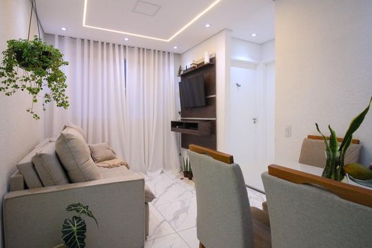 Sala de apartamento à venda com 2 quartos, 44m² em Jardim Egle, São Paulo