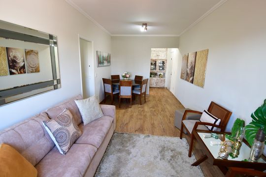 Sala de apartamento à venda com 3 quartos, 90m² em Chácara da Barra, Campinas