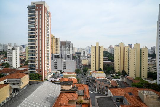 Sala - Vista de apartamento para alugar com 1 quarto, 48m² em Cambuci, São Paulo