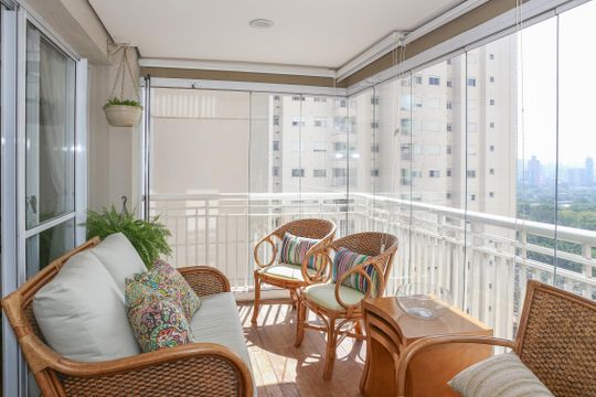 Sacada de apartamento à venda com 4 quartos, 132m² em Várzea da Barra Funda, São Paulo