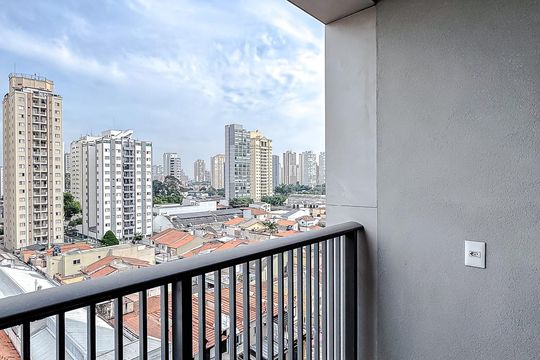 Varanda de kitnet/studio para alugar com 1 quarto, 23m² em Vila Gomes Cardim, São Paulo