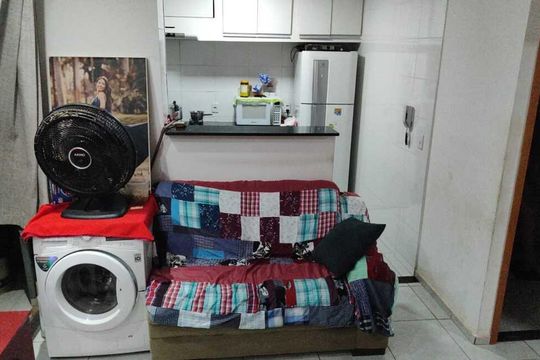 Sala de apartamento para alugar com 2 quartos, 58m² em Chácara Bela Vista, Goiânia