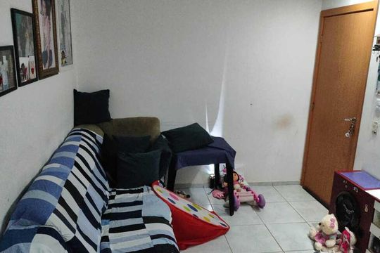 Sala de apartamento para alugar com 2 quartos, 58m² em Chácara Bela Vista, Goiânia