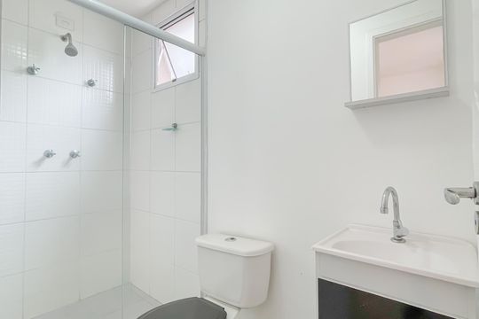 Banheiro da Suíte de apartamento à venda com 3 quartos, 69m² em Jaguaribe, Osasco