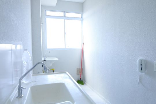 Cozinha de apartamento para alugar com 2 quartos, 43m² em Jardins Recanto das Rosas, São Paulo