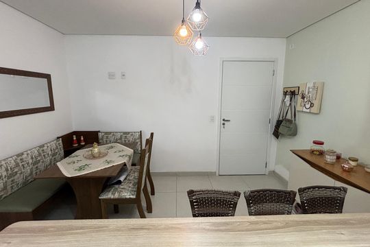Sala - Cozinha de apartamento à venda com 2 quartos, 60m² em Vila Pires, Santo André