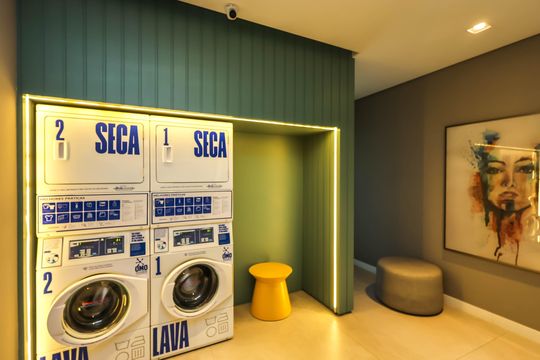 Área comum - Lavanderia de kitnet/studio à venda com 1 quarto, 38m² em Paraíso, São Paulo