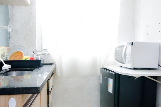 Cozinha de kitnet/studio para alugar com 1 quarto, 28m² em Vila Maricy, Guarulhos