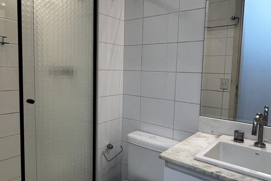 Banheiro de apartamento à venda com 3 quartos, 100m² em Santo Amaro, São Paulo