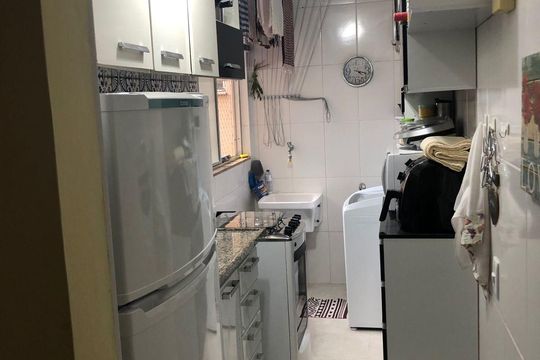 Cozinha de apartamento à venda com 2 quartos, 43m² em Abolição, Rio de Janeiro