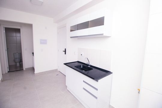 Cozinha de apartamento à venda com 2 quartos, 44m² em Santa Maria, Santo André