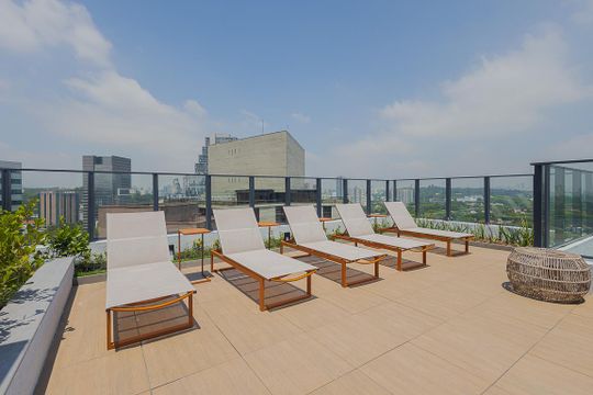 Piscina de apartamento à venda com 1 quarto, 41m² em Pinheiros, São Paulo