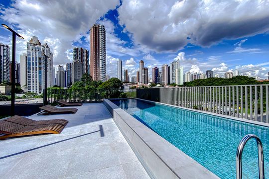 Área comum - Piscina de kitnet/studio para alugar com 1 quarto, 25m² em Vila Regente Feijó, São Paulo