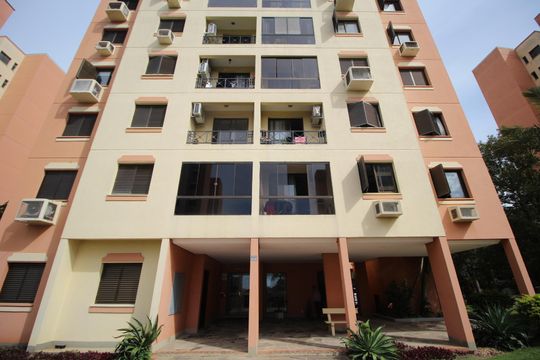 Fachada do bloco de apartamento à venda com 2 quartos, 58m² em Jardim Carvalho, Porto Alegre