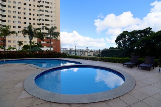 Área comum - Piscina de apartamento para alugar com 2 quartos, 70m² em Cabula, Salvador