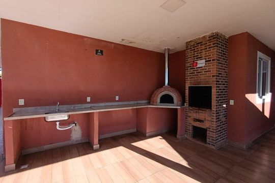 Área comum - Churrasqueira de apartamento para alugar com 2 quartos, 46m² em Santa Amélia, Belford Roxo