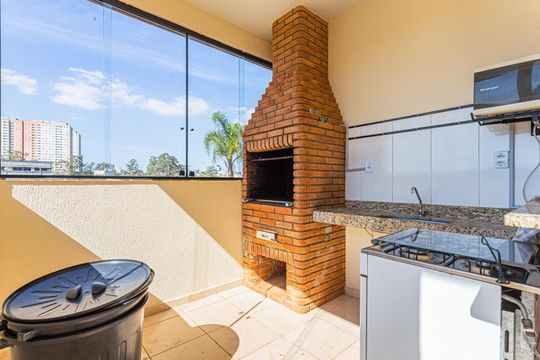 Área comum - Churrasqueira de apartamento à venda com 2 quartos, 49m² em Parque Sao Vicente, Santo André