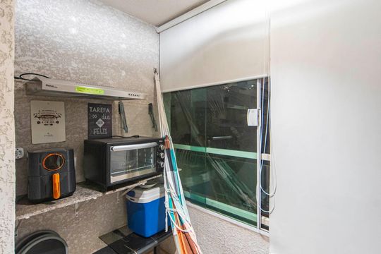Varanda da Sala de apartamento à venda com 2 quartos, 49m² em Parque Sao Vicente, Santo André