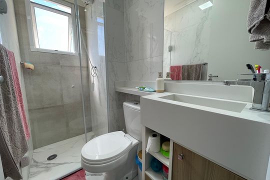 Banheiro Social de apartamento à venda com 2 quartos, 40m² em Jardim Alvorada (zona Oeste), São Paulo