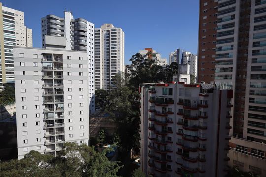 Vista da Suíte de apartamento para alugar com 3 quartos, 132m² em Vila Andrade, São Paulo