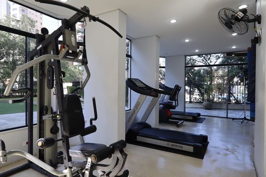 Área comum - Academia de apartamento para alugar com 3 quartos, 132m² em Vila Andrade, São Paulo