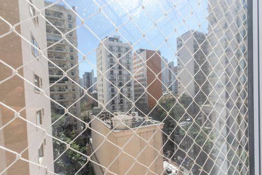 Vista da Sala de apartamento à venda com 2 quartos, 108m² em Jardim Paulista, São Paulo