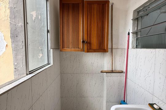 Área de serviço de kitnet/studio à venda com 1 quarto, 50m² em Santa Cecilia, São Paulo