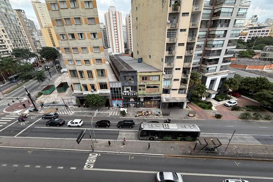 Vista do Quarto de kitnet/studio à venda com 1 quarto, 50m² em Santa Cecilia, São Paulo