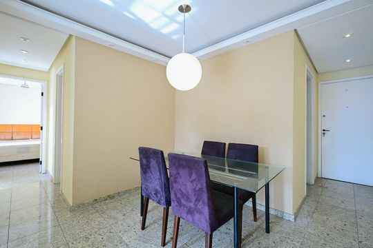 Sala de Jantar de apartamento à venda com 2 quartos, 70m² em Vila Andrade, São Paulo