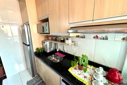 Cozinha de apartamento à venda com 2 quartos, 43m² em Vila Paranagua, São Paulo