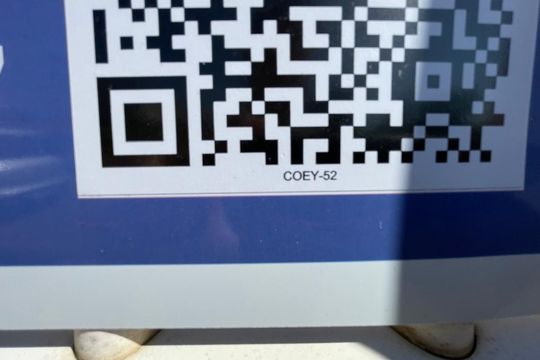 Placa instalada em 05/05/2026 - QR CODE nº COEY - 52 de casa para alugar com 2 quartos, 55m² em Arroio da Manteiga, São Leopoldo
