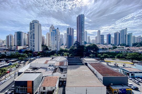 Vista da Varanda de kitnet/studio à venda com 1 quarto, 25m² em Vila Regente Feijó, São Paulo