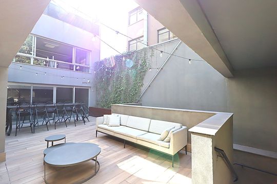 Área comum - convívio  de kitnet/studio para alugar com 1 quarto, 28m² em Mont’serrat, Porto Alegre