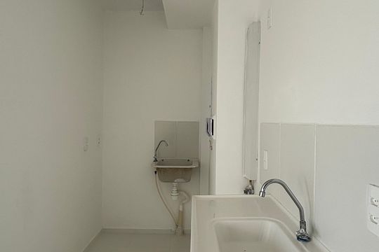 Cozinha de apartamento à venda com 2 quartos, 32m² em Parque Erasmo Assunção, Santo André