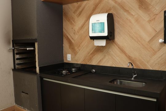Área comum - Churrasqueira de apartamento à venda com 2 quartos, 68m² em Serrinha, Goiânia