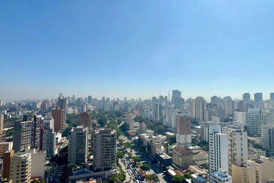 Vista da Varanda de apartamento à venda com 2 quartos, 151m² em Pinheiros, São Paulo