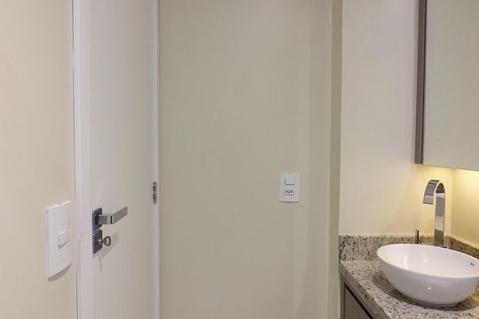 Banheiro Social de apartamento à venda com 2 quartos, 57m² em Nova Petrópolis, São Bernardo do Campo