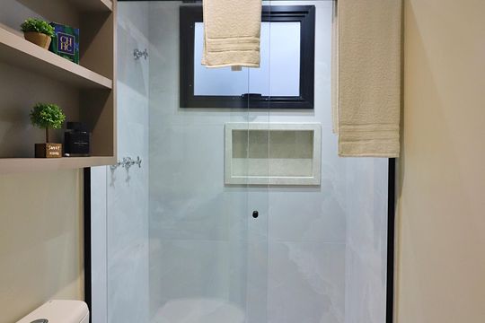 Quarto 1 - Suíte Banheiro  de apartamento à venda com 2 quartos, 57m² em Nova Petrópolis, São Bernardo do Campo