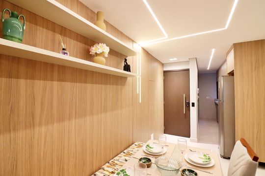 Sala  de apartamento à venda com 2 quartos, 57m² em Nova Petrópolis, São Bernardo do Campo