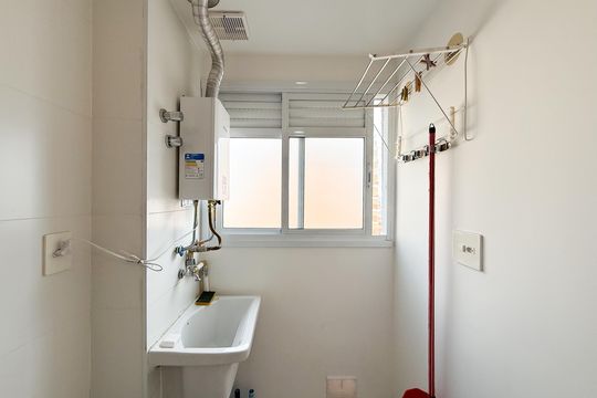 Sala/Cozinha e Área de Serviço de apartamento para alugar com 1 quarto, 32m² em Parada Inglesa, São Paulo
