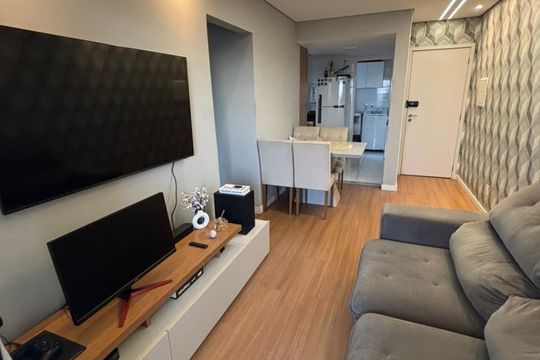 Sala de apartamento à venda com 2 quartos, 65m² em Baeta Neves, São Bernardo do Campo