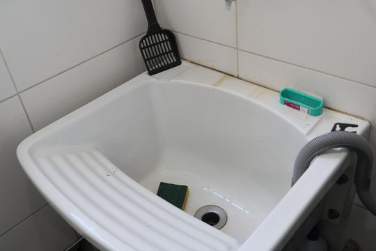 Área de Serviço de apartamento à venda com 2 quartos, 70m² em Jardim Henriqueta, Taboão da Serra