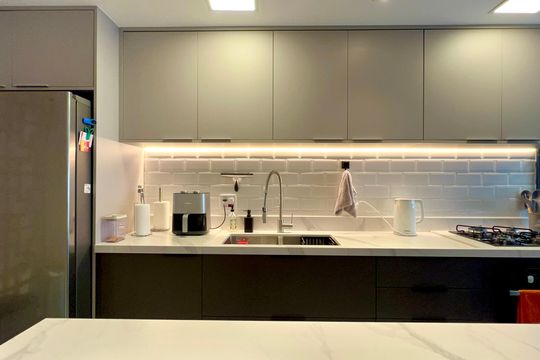 Cozinha de apartamento à venda com 2 quartos, 125m² em Jardim Paulista, São Paulo