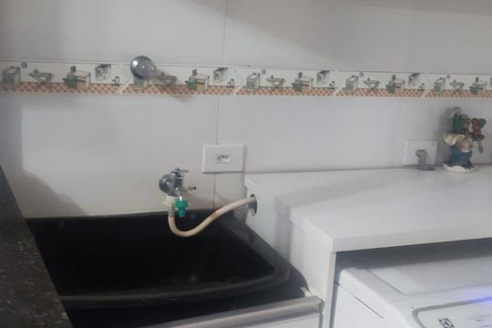 Área de serviço de apartamento à venda com 2 quartos, 121m² em Vila Linda, Santo André