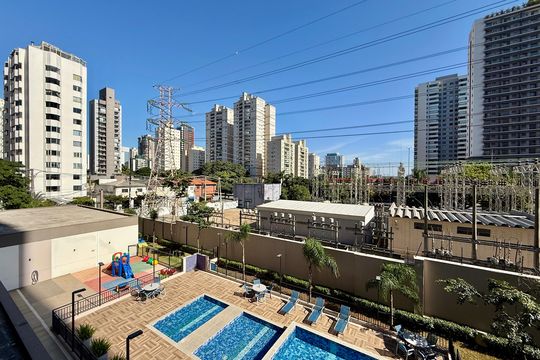 Vista de kitnet/studio para alugar com 1 quarto, 28m² em Campo Belo, São Paulo